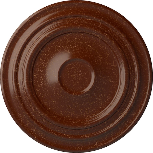 Ekena Millwork Giana Ceiling Medallion (Canopies up to 7 7/8"), 32 5/8"OD x 1 1/2"P, Burnished Mahogany Crackle CM32GIBMC - main